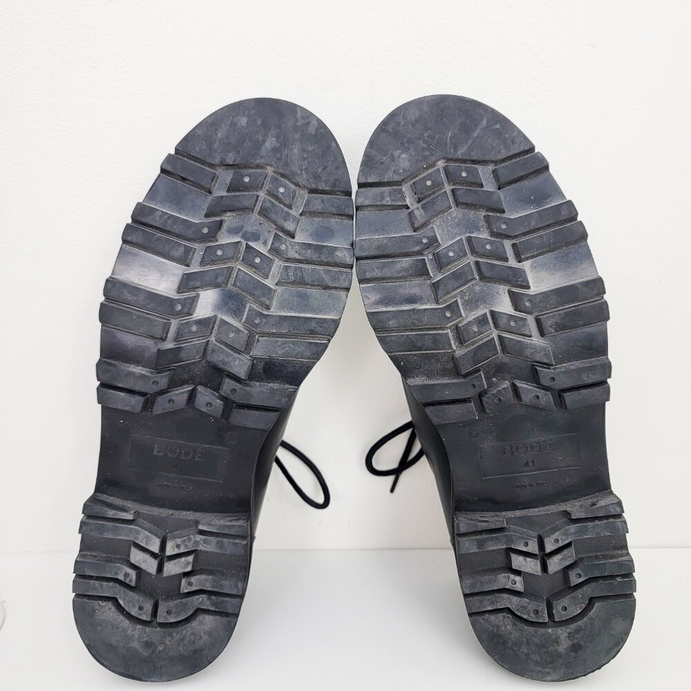 BODE University Leather Derby Loafers in Black 41 8 - Picture 12 of 12